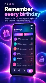 Flow birthdays preview
